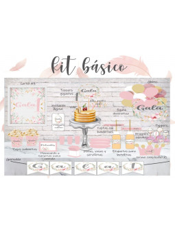 Kit Básico Floral Rosa