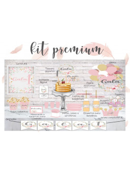 Kit Premium Floral Rosa