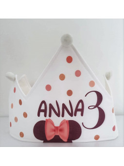 Corona de tela personalizada