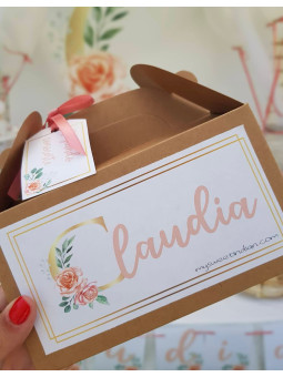 Cajitas kraft personalizadas