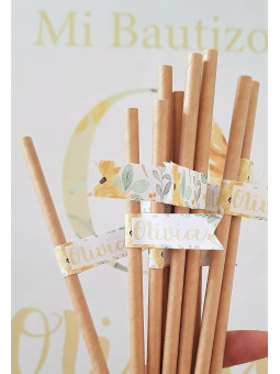 Banderines para pajitas...