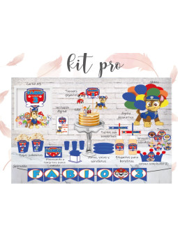 Kit Pro Patrulla Canina Azul