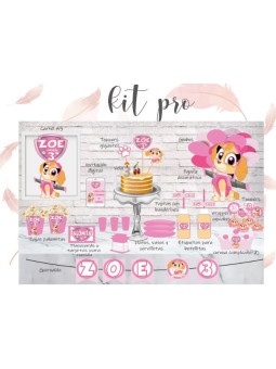 Kit Pro Patrulla Canina Rosa