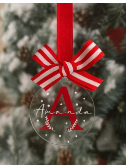 Adorno navideño transparente