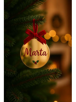 Bola dorada de espejo