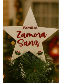 Estrella de Navidad de madera