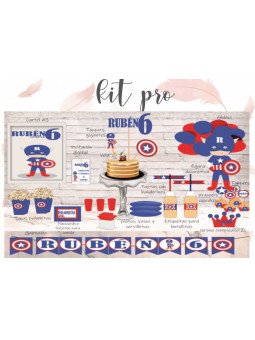 Kit Pro Capitán América