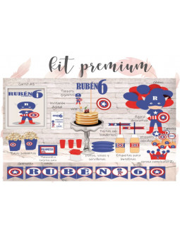 Kit Premium Capitán América