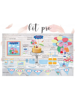 Kit Pro Peppa Pig y su familia